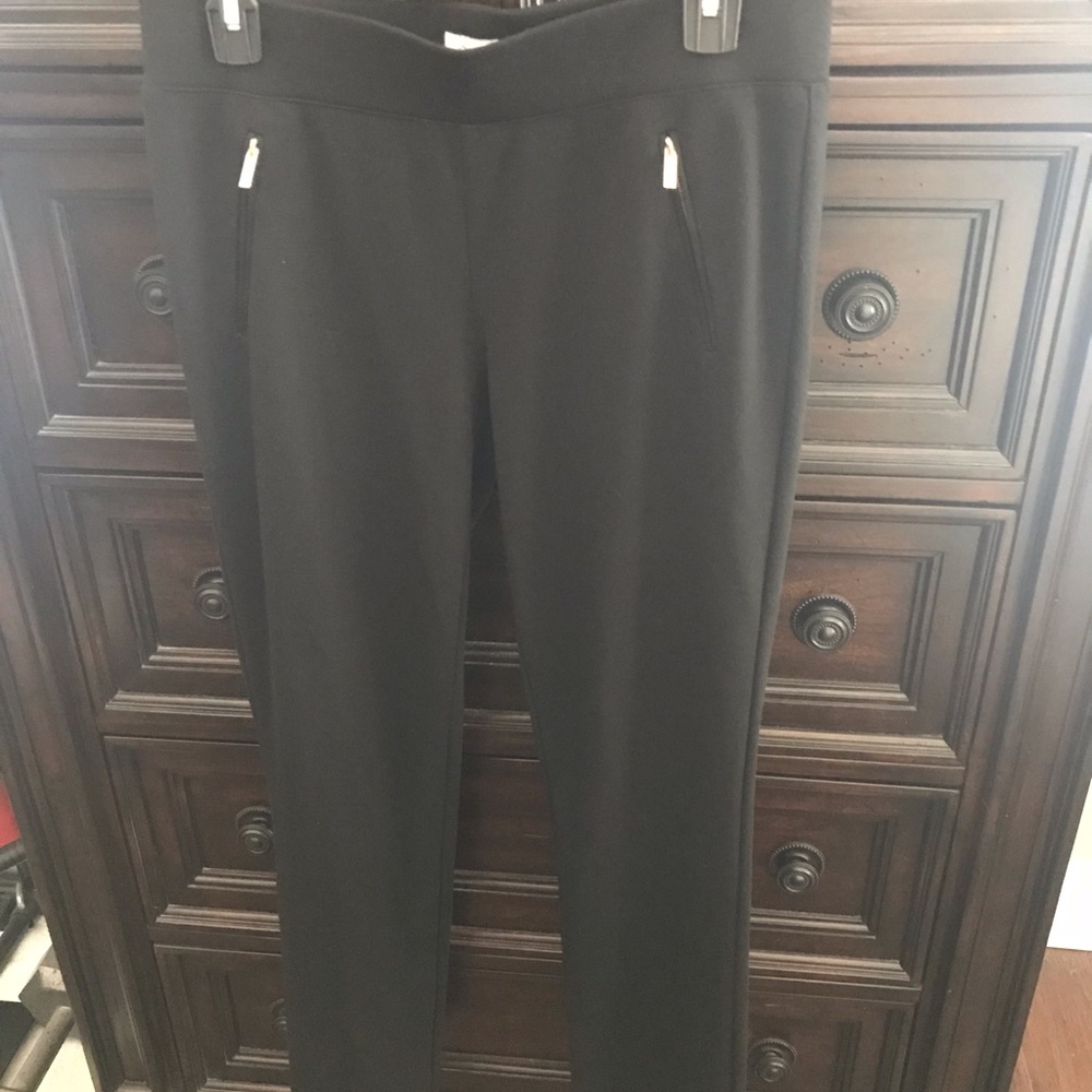Calvin Klein ponte skinny leg black pants